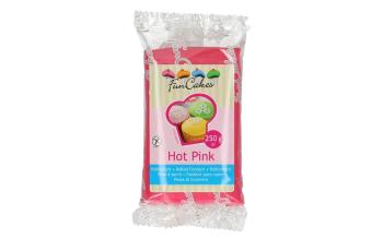 Růžový rolovaný fondant Hot Pink (barevný fondán) 250 g - výrazně růžová - FunCakes