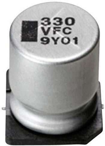 SMD kondenzátor elektrolytický Panasonic hliník EEEFC0J220R, 22 µF, 6,3 V, 20 %, 5,4 x 4 mm