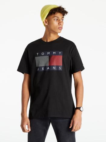 Tommy Jeans pánské černé triko REFLECTIVE - XL (BDS)