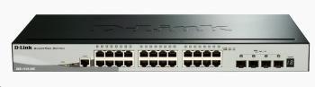 D-Link DGS-1510-28X 28-Port Gigabit Stackable Smart Managed Switch, 24x gigabit RJ45, 4x 10G SFP+