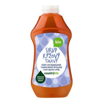 Sirup rýžový tmavý 874 ml/1200 g BIO   COUNTRY LIFE