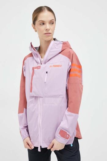 Outdoorová bunda adidas TERREX Xploric růžová barva