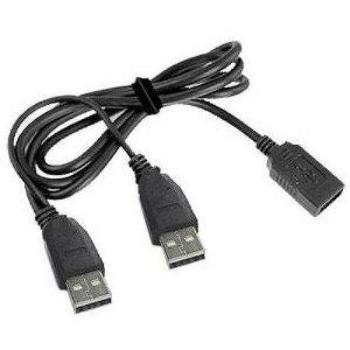 Gembird CCP-USB22-AMAF-3 2x USB 2.0 A male - 1x USB 2.0 A female, 0,9m