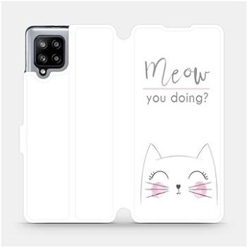 Flipové pouzdro na mobil Samsung Galaxy A42 5G - M098P Meow you doing? (5903516403219)