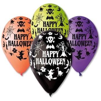 Balónky pastelové Happy Halloween - mix barev - 30 cm (5 ks)                                         (8021886303964)