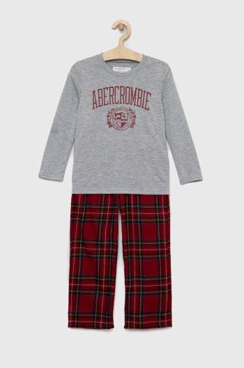Dětské pyžamo Abercrombie & Fitch červená barva