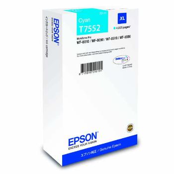 Epson T755240 T7552 XL azurová (cyan) originální cartridge