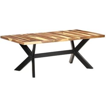 Jídelní stůl 200x100x75 cm masivní dřevo sheeshamový vzhled 321549 (321549)