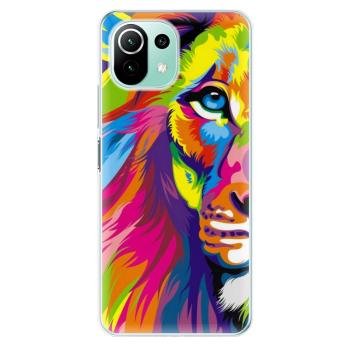 Odolné silikonové pouzdro iSaprio - Rainbow Lion - Xiaomi Mi 11 Lite