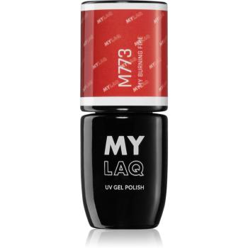 MYLAQ UV Gel Polish gelový lak na nehty odstín My Burning Fire 5 ml