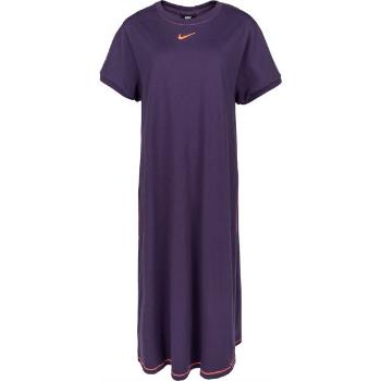 Nike NSW ICN CLSH MAXI DRS PLUS W Dámské šaty plus size, fialová, velikost 3x