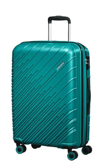 American Tourister Skořepinový cestovní kufr Speedstar M EXP 65,5/70 l - tyrkysová