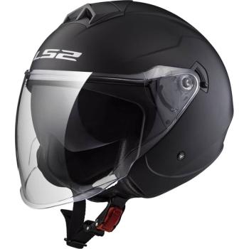 Moto helma LS2 OF573 Twister II Single Mono Barva Matt Black, Velikost S (55-56)