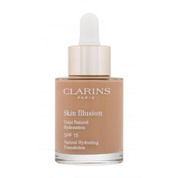 Clarins Skin Illusion Natural Hydrating SPF15 30 ml make-up W 112.3 Sandalwood na všechny typy pleti; na rozjasnění pleti; na dehydratovanou pleť
