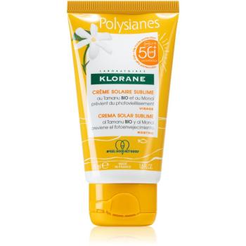 Klorane Monoï & Tamanu ochranný krém na obličej SPF 50+ 50 ml