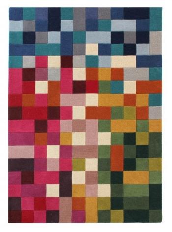 Flair Rugs koberce Ručně všívaný kusový koberec Illusion Lucea Multi - 120x170 cm Vícebarevná