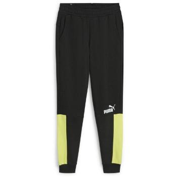 Puma ESSENTIALS+ BLOCK SWEAT PANTS Pánské sportovní tepláky, černá, velikost