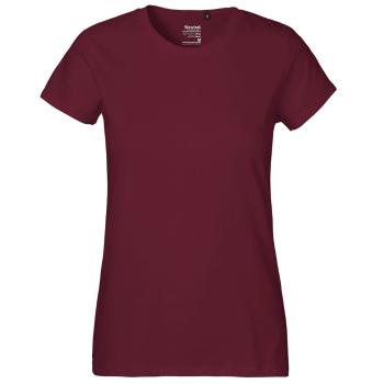 Neutral Dámské tričko Classic z organické Fairtrade bavlny - Bordeaux | XXL