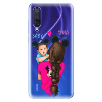 Odolné silikonové pouzdro iSaprio - Mama Mouse Brunette and Boy - Xiaomi Mi 9 Lite