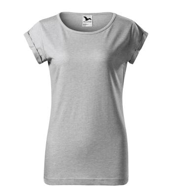 MALFINI Dámské tričko Fusion - Stříbrný melír | S