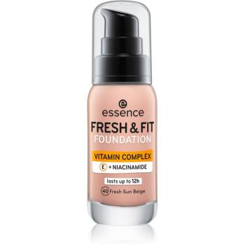 Essence Fresh & Fit tekutý make-up odstín 40 Fresh Sun Beige 30 ml