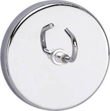 Maul 6155596 magnet, (Ø x v) 52 mm x 31 mm, kulatý, s hákem, stříbrná, 1 ks