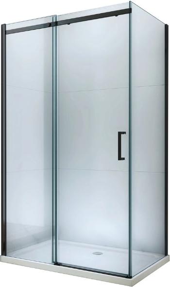 MEXEN/S OMEGA sprchový kout 100x70 cm, transparent, černá 825-100-070-70-00