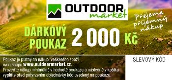 Outdoormarket Dárkový poukaz Hodnota: 2000