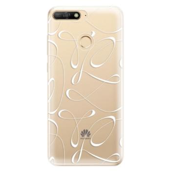 Odolné silikonové pouzdro iSaprio - Fancy - white - Huawei Y6 Prime 2018