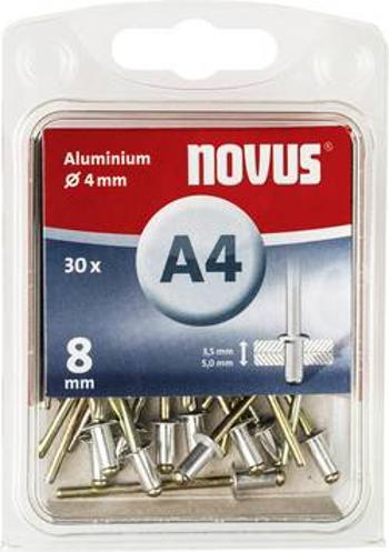 Slepý nýt Novus 045-0024, (Ø x d) 4 mm x 8 mm, hliník, 30 ks