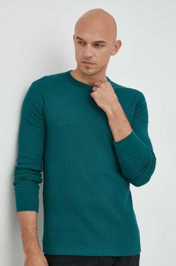 Tričko s dlouhým rukávem GAP zelená barva