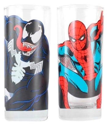 Sklenice Spider-Man a Venom set 2 ks