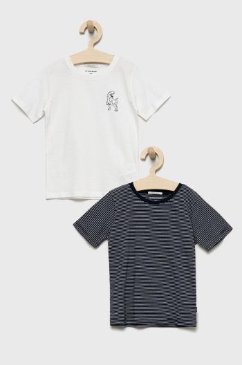 Dětské bavlněné tričko Tom Tailor ( 2-pak) bílá barva