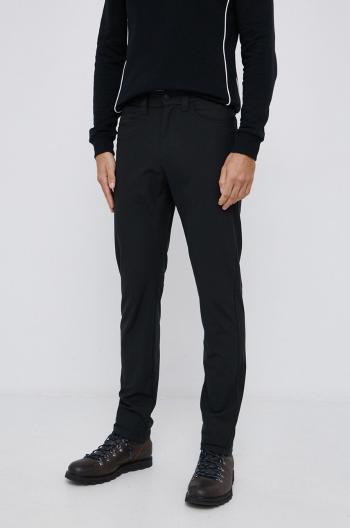 Kalhoty Wrangler ATG pánské, černá barva, jednoduché