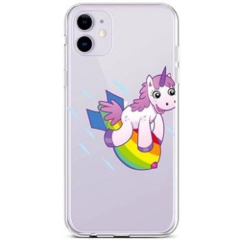 TopQ iPhone 11 silikon Flying Unicorn 44989 (Sun-44989)