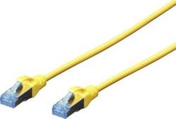 Patch kabel CAT 5e SF/UTP RJ 45, vidlice ⇔ vidlice, 1 m, žlutý