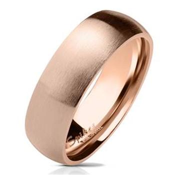Šperky4U OPR0071 Dámský zlacený prsten matný - velikost 54 - OPR0071-6-54