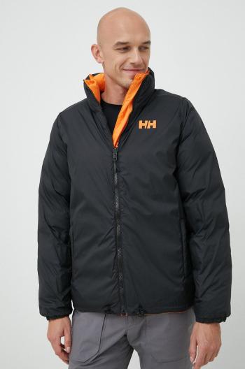 Oboustranná péřová bunda Helly Hansen pánská, oranžová barva