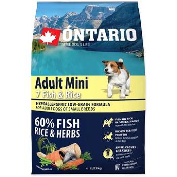 Ontario Adult Mini Fish & Rice 2,25kg (8595091780150)