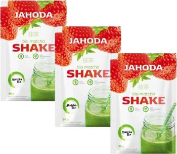 Matcha tea Bio shake jahoda 3 x 30 g