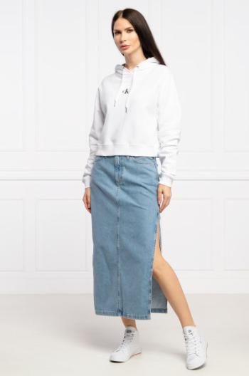 Calvin Klein Calvin Klein dámská dlouhá světle modrá džínová sukně s rozparkem MAXI SKIRT