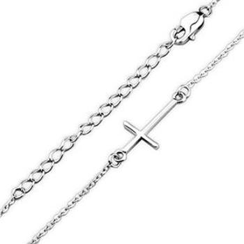 Šperky4U Stříbrný náhrdelník - křížek - ZB87192-ST