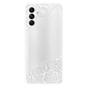 Odolné silikonové pouzdro iSaprio - White Lace 02 - Samsung Galaxy A04s