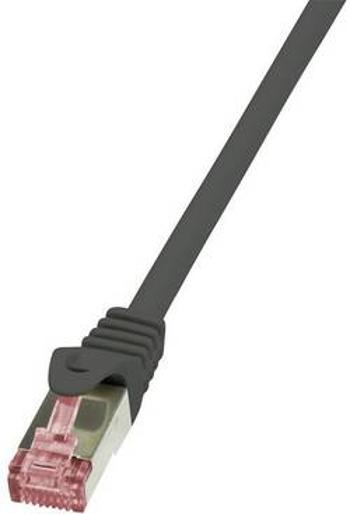 Síťový kabel RJ45 LogiLink CQ2093S, CAT 6, S/FTP, 10.00 m, černá