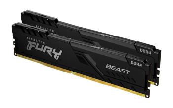 KINGSTON 32GB 3733MT/s DDR4 CL19 DIMM (Kit of 2) 1Gx8 FURY Beast Black