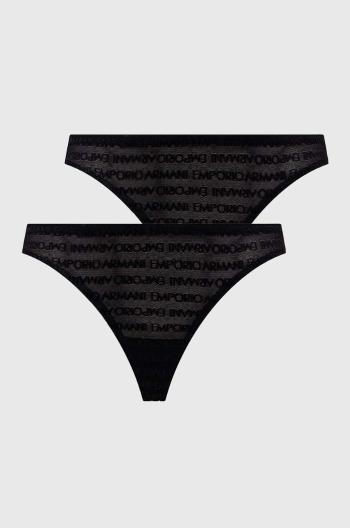 Kalhotky Emporio Armani Underwear 2-pack černá barva, 163337 3F204