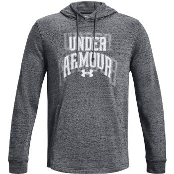 Under Armour RIVAL TERRY GRAPHIC Pánská mikina, tmavě šedá, velikost