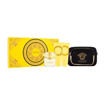 Versace Yellow Diamond dárková kazeta toaletní voda 90 ml + tělové mléko 100 ml +  sprchový gel 100 ml + kabelka pro ženy