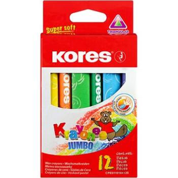 KORES KRAYONES JUMBO trojhranné 12 barev (33141)