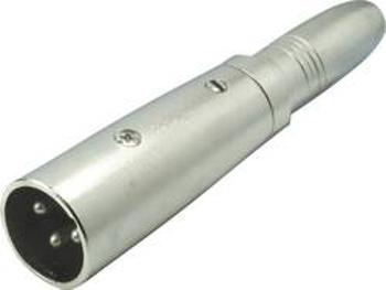 XLR adaptér Kash 55031, XLR zástrčka - jack zásuvka 6,3 mm, mono, pólů 3, 1 ks